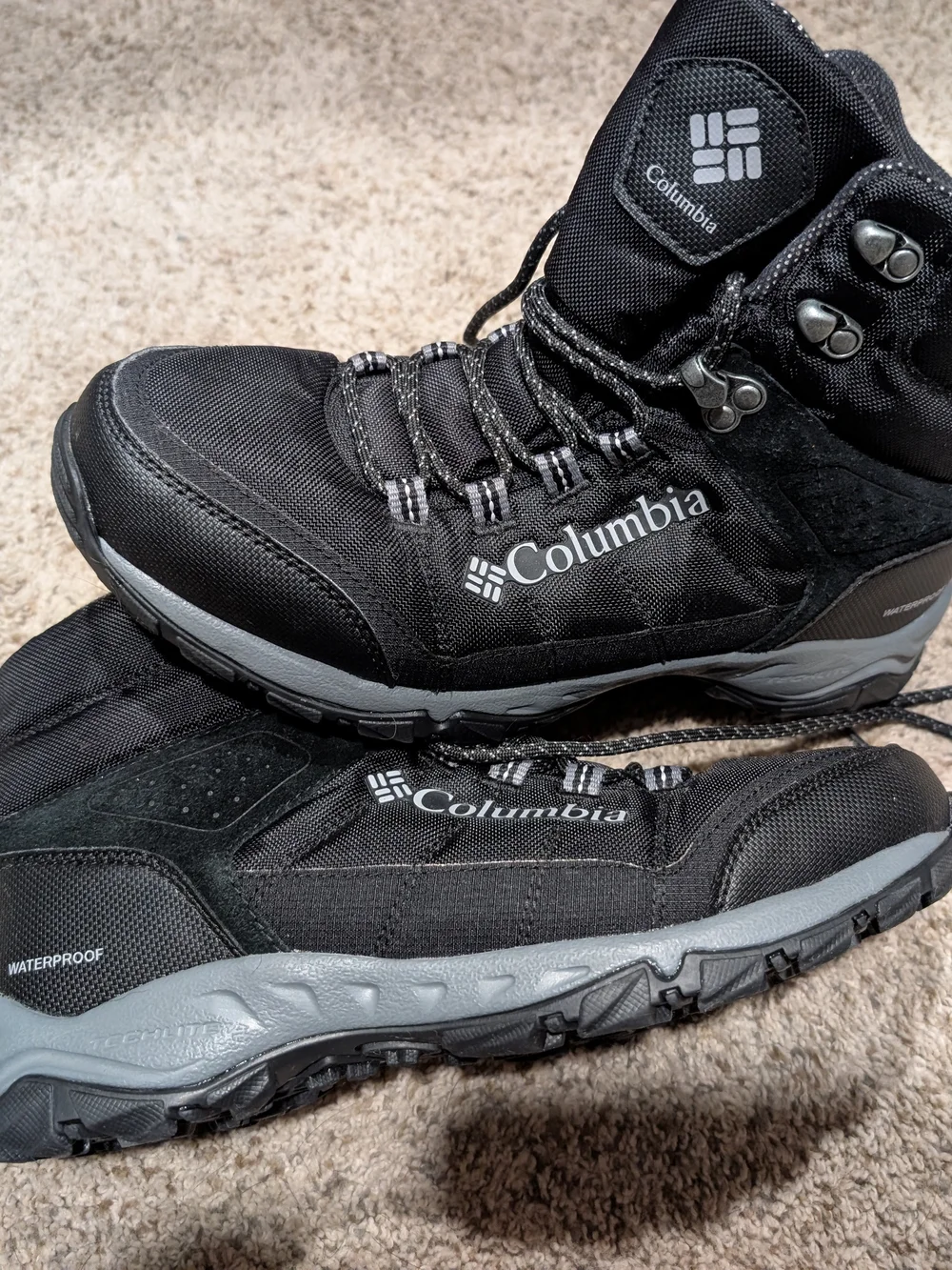 Columbia Men’s Waterproof Black Hiking Boots